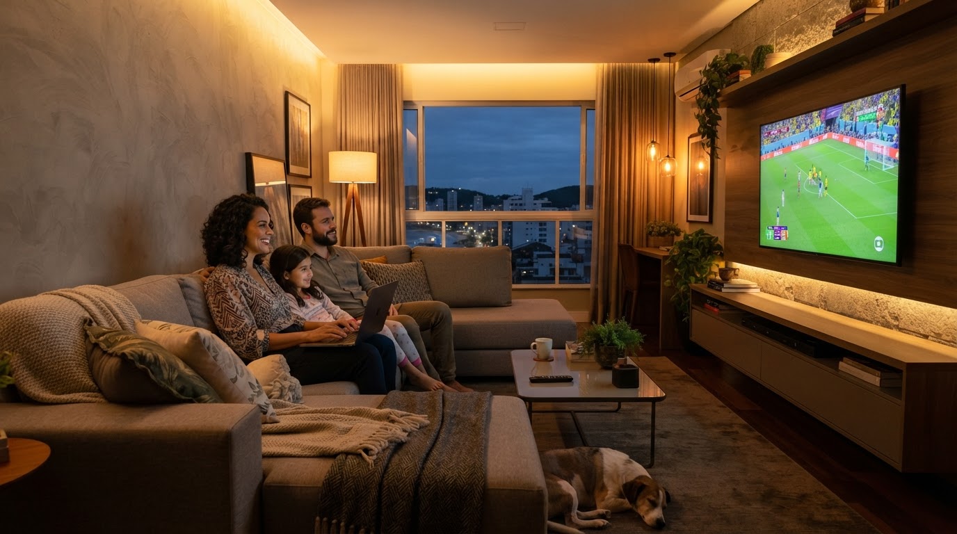 Conexão residencial de fibra óptica em Guarapari