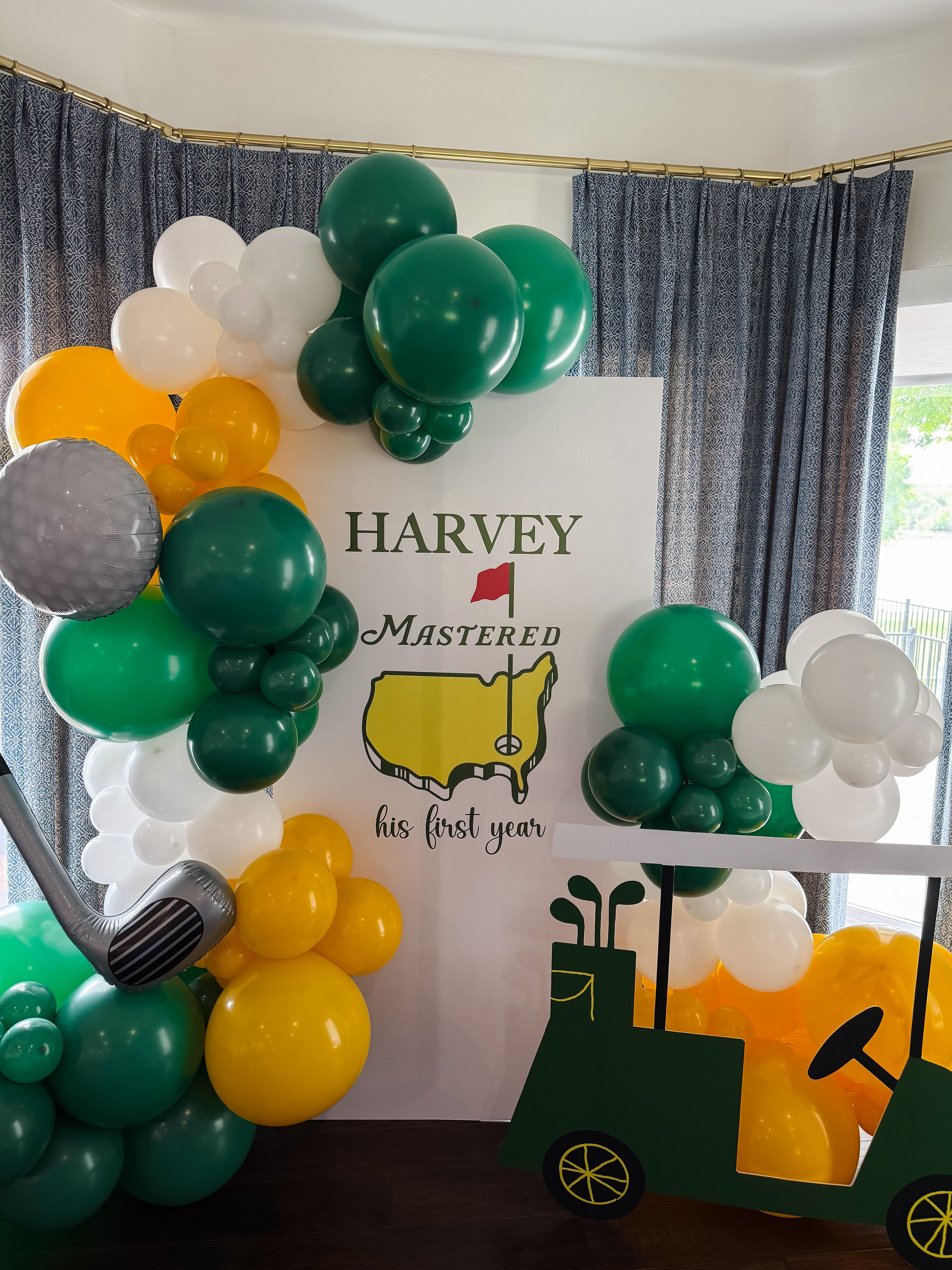 Harvey Mastered His First Year Golf First Birthday