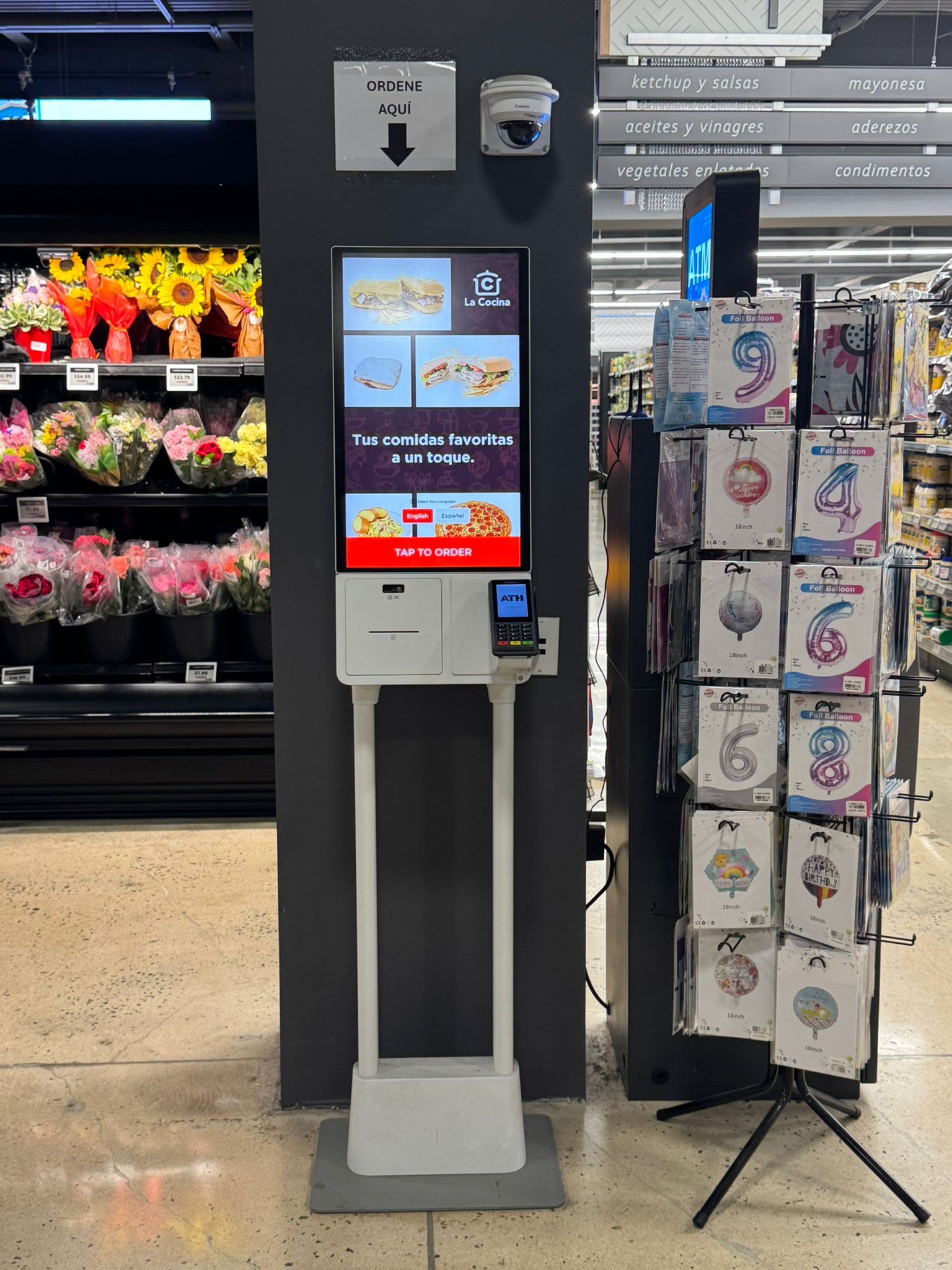 Samsung Kiosk de autoservicio en área La Cocina