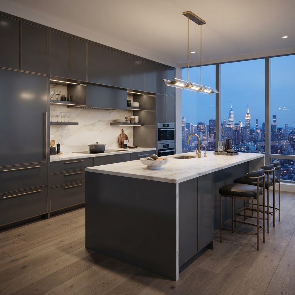 Penthouse Island & Cabinet Lacquer