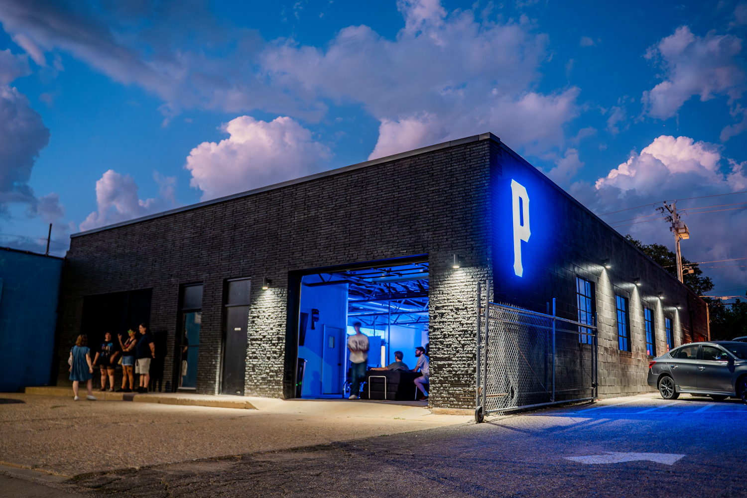 PrimeTime Wichita Building at Night