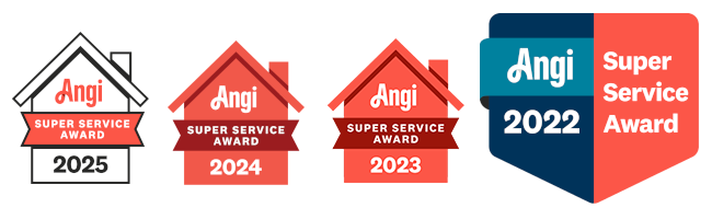 Angi Super Service Award 2022 through 2025