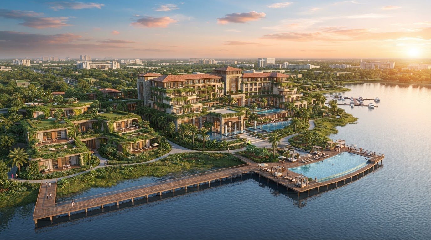 Sendh Lake City Luxury Township with 180-Key JW Marriott Resort