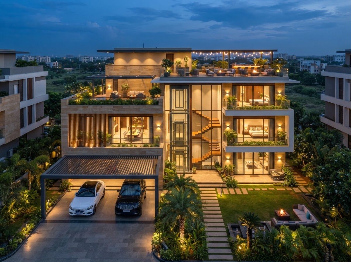 31 Marina Luxury Triplex Villa Elevation