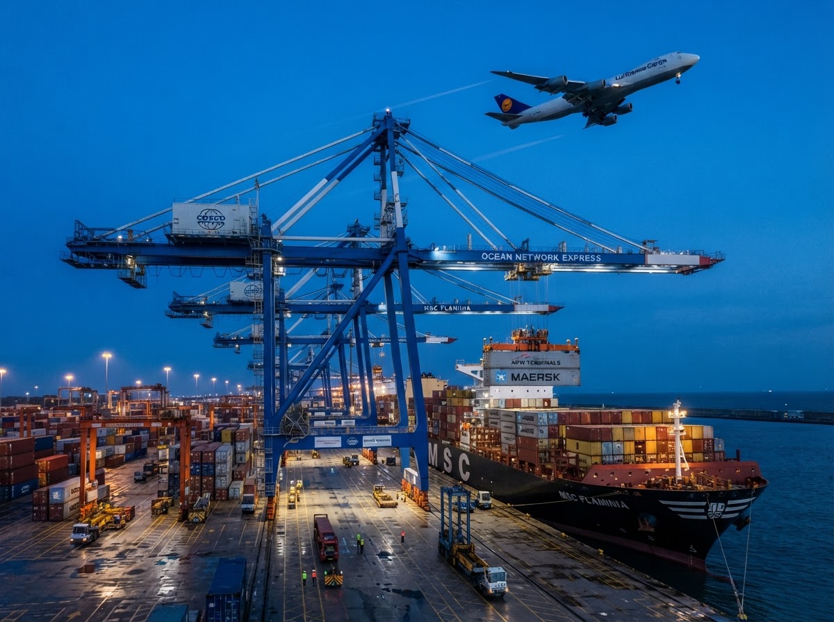 Arabital Shipping freight forwarding operations in Muscat, Oman