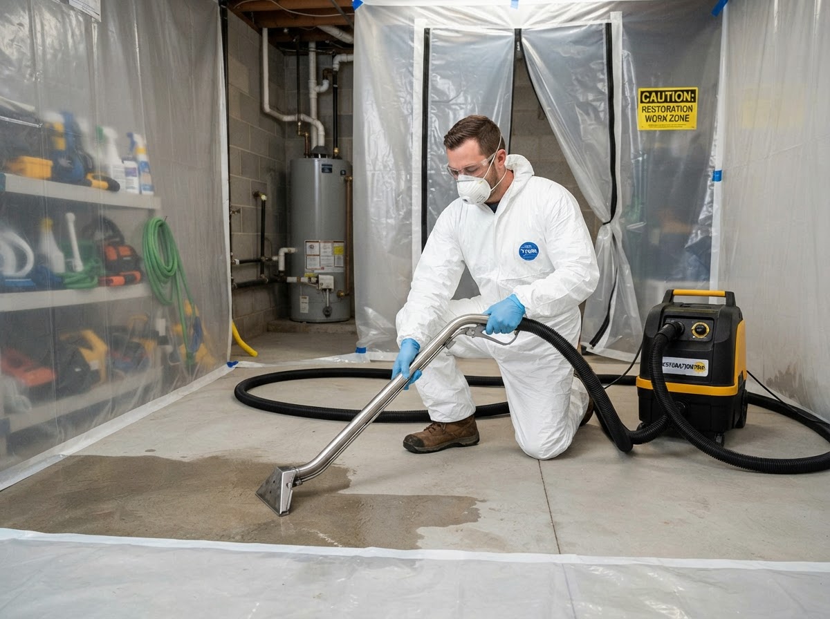 Sewage backup and black water cleanup in Wilmington NC