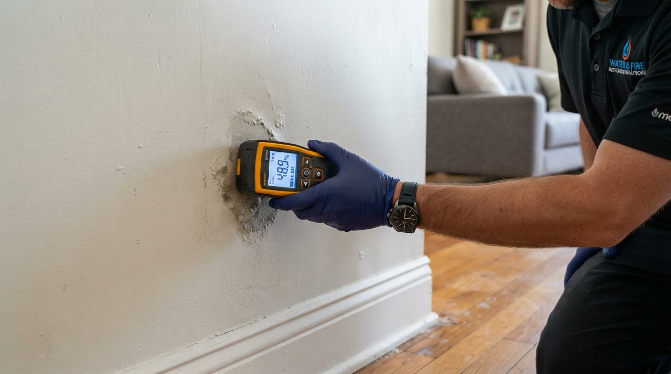 Ceiling wall and drywall water damage cleanup near Wilmington NC