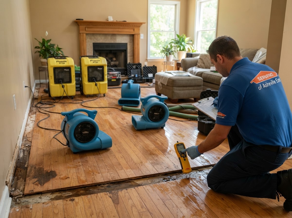 Residential water damage restoration in Wilmington NC