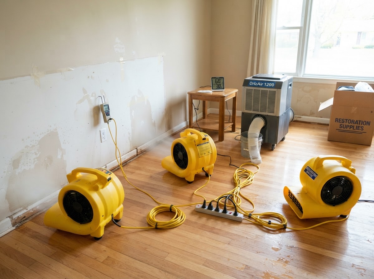 Structural drying and dehumidification in Wilmington NC