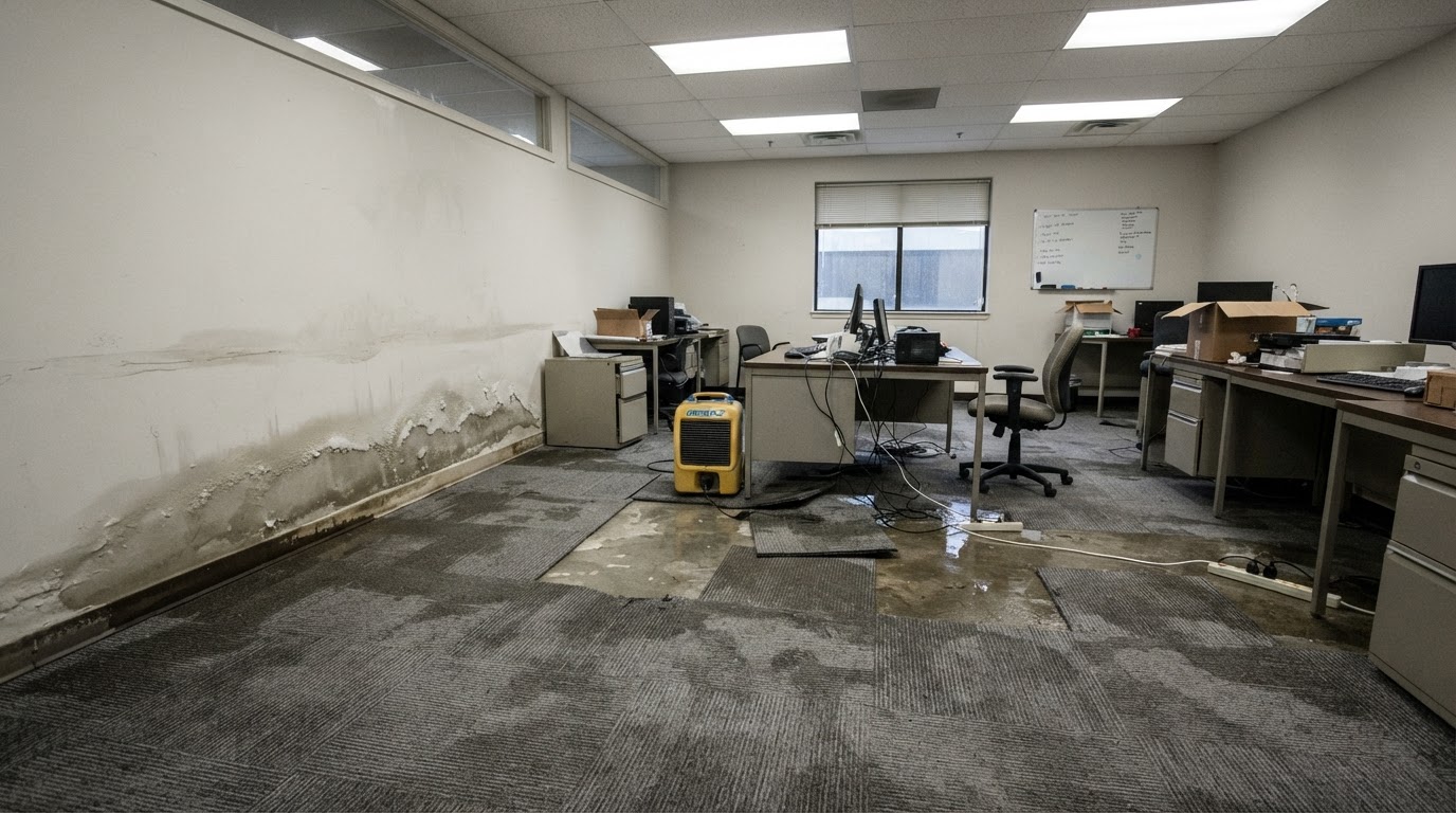 Before commercial water damage restoration near Kure Beach, North Carolina