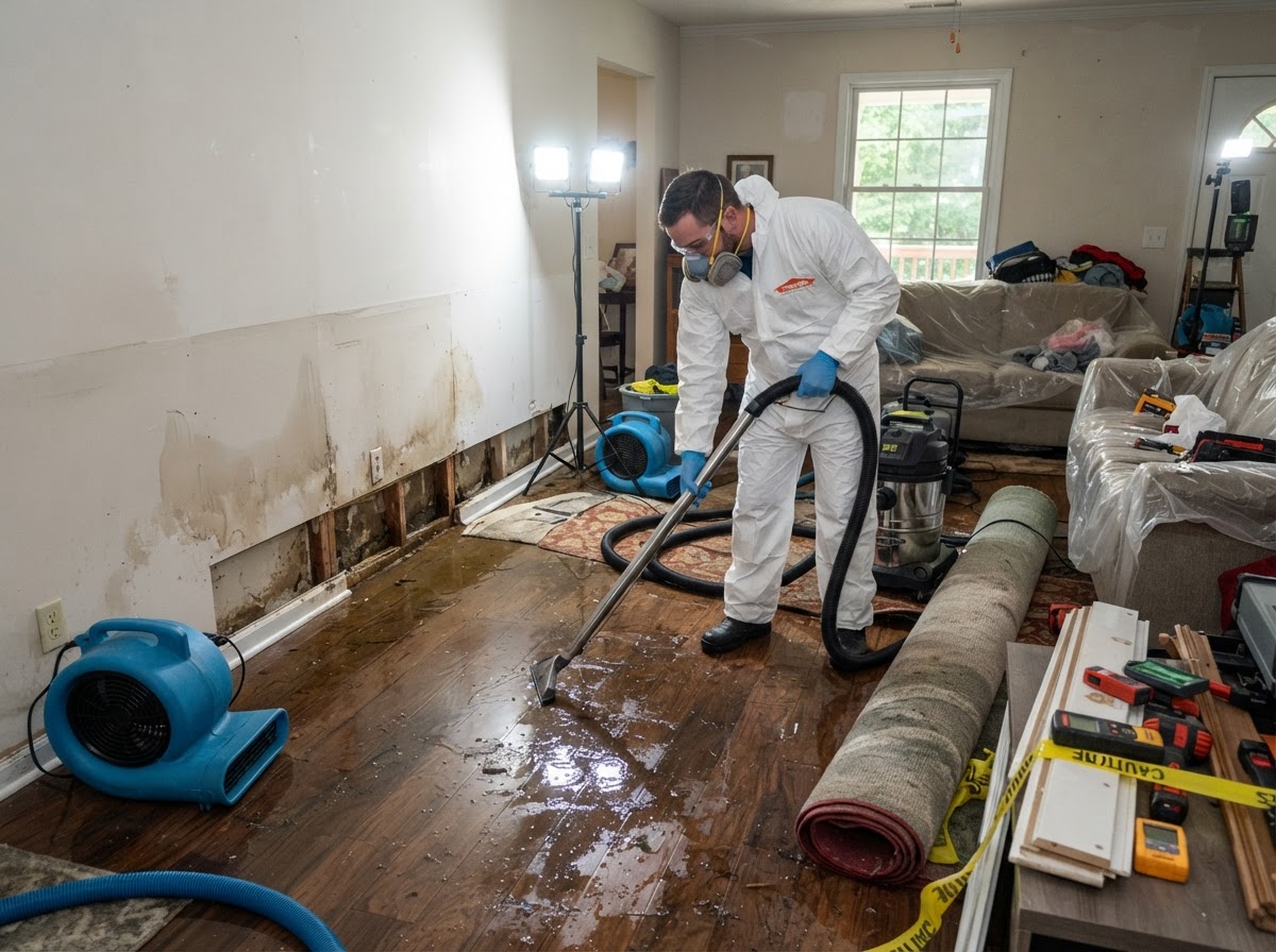 Flood damage cleanup in Wilmington NC