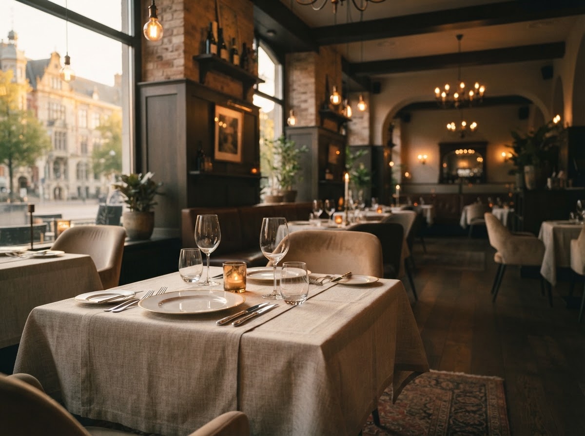Elegant fine-dining restaurant interior