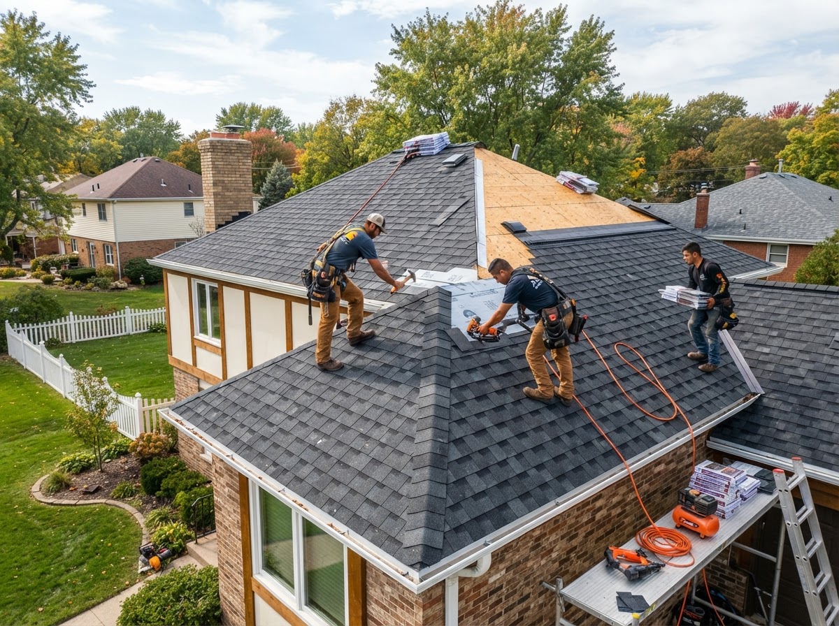 Roofing services by Leyva's Construction in Grand Rapids MI