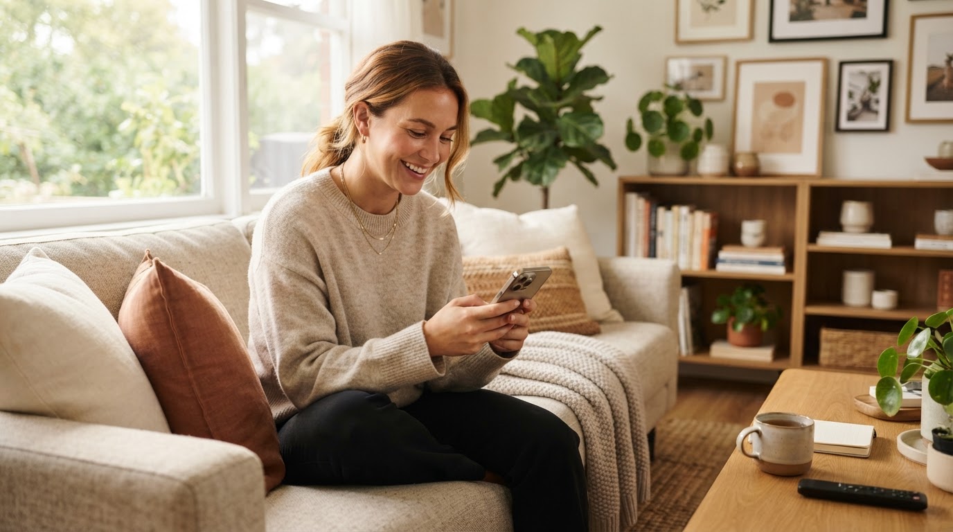 Client at home