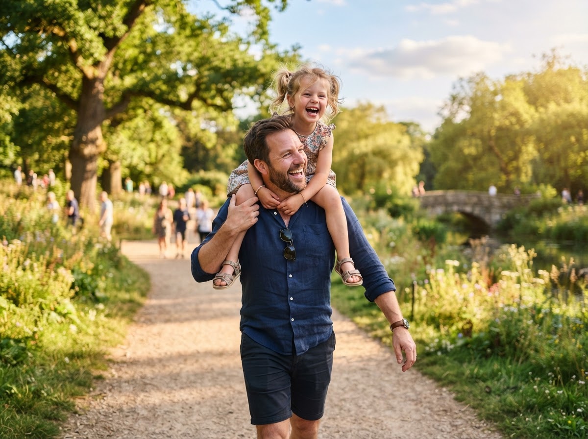 Family happy outdoors