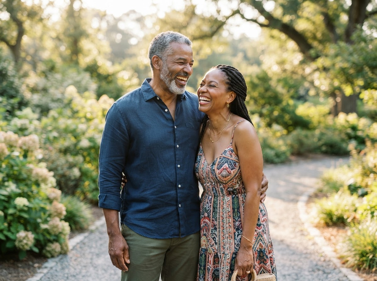 Happy couple smiling