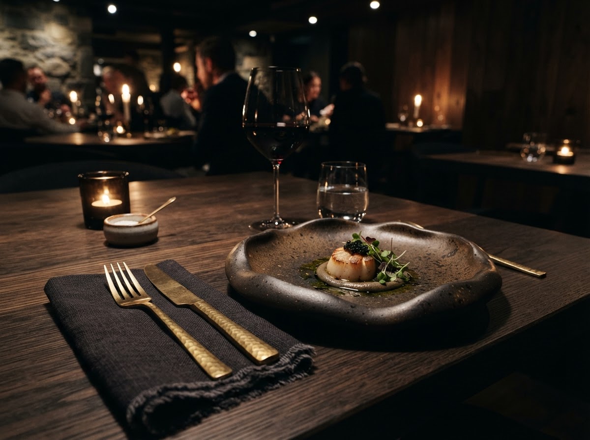 Fine dining plate craftsmanship