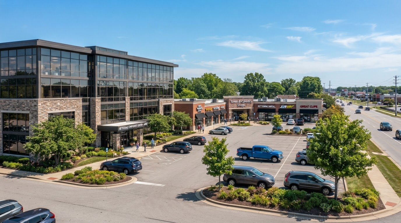 Office and retail commercial properties in Kettering, Ohio