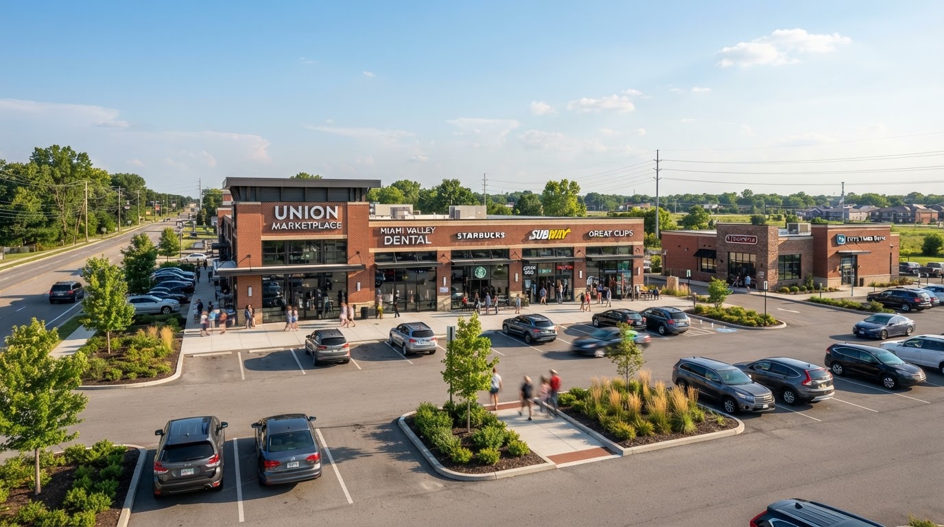 Retail and commercial properties in Union, Ohio