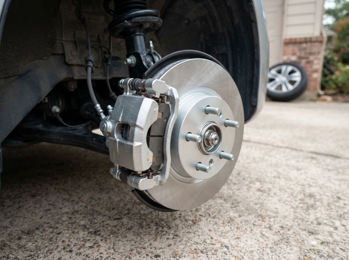 Front Pad Replacement on a Commuter Sedan