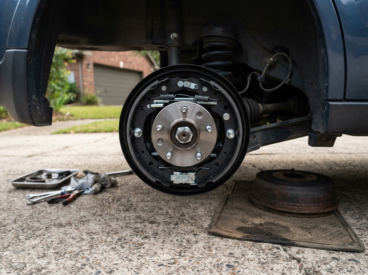 Parking Brake Shoe Replacement