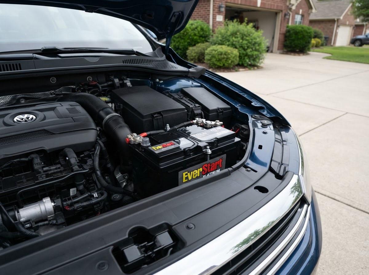 Battery Replacement on a Sedan