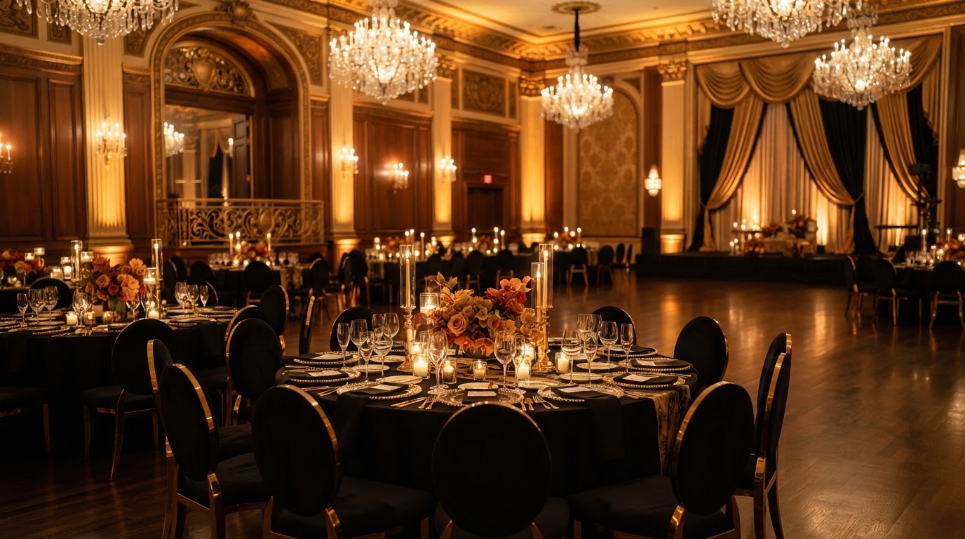 Luxurious event ballroom