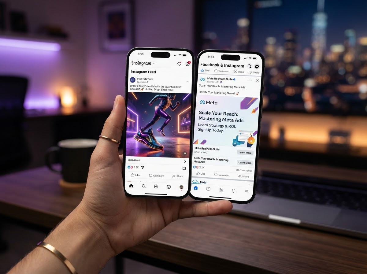 Paid social Meta advertising on Facebook and Instagram