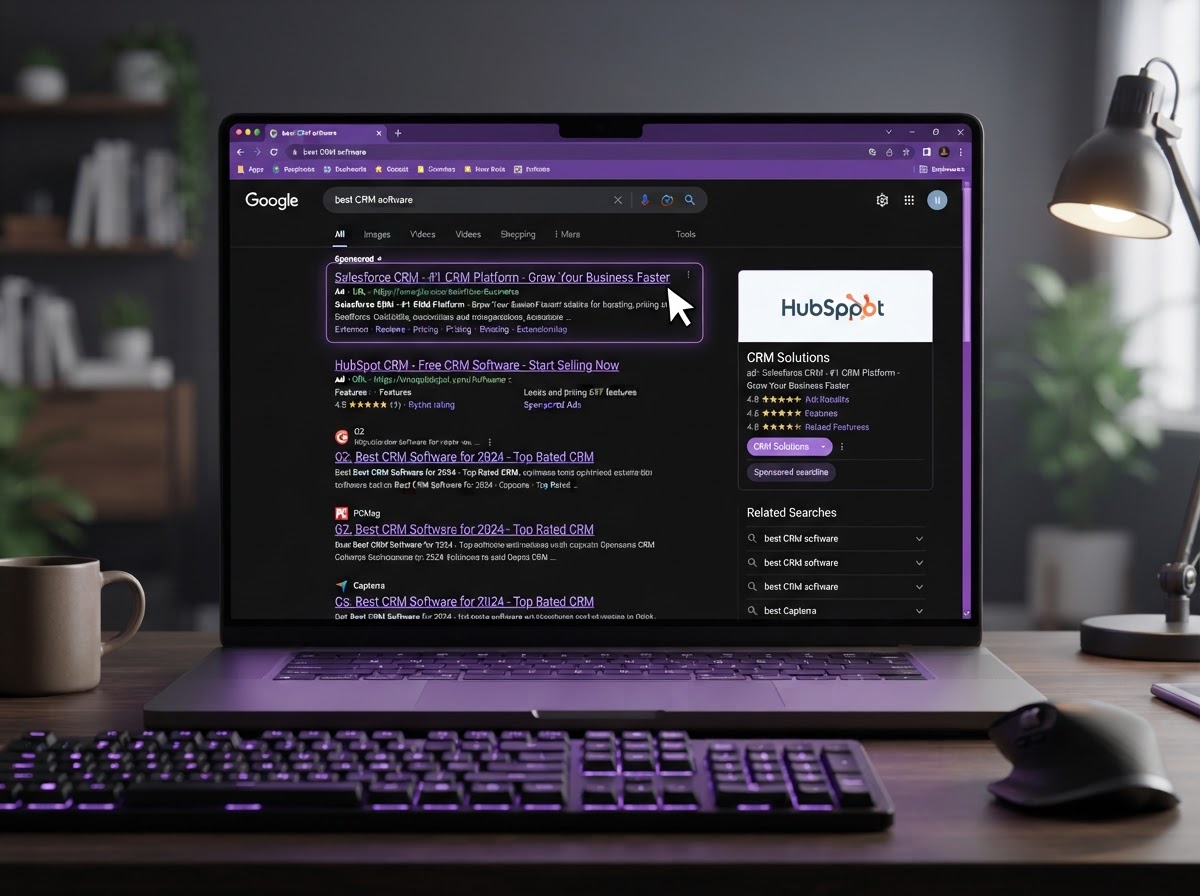 Google Ads search advertising results page
