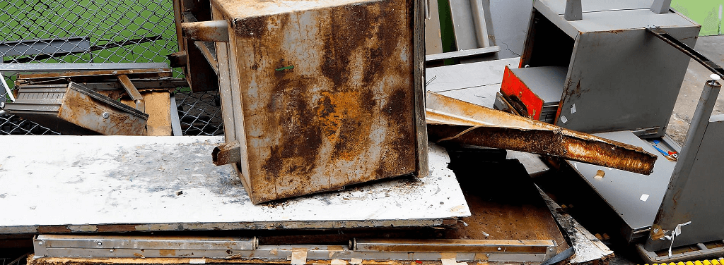 Rusty Metal & Filing Cabinet Removal