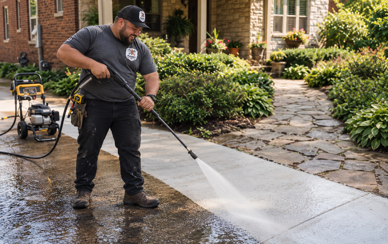 Pressure Washing service by Manny's Handyman Service
