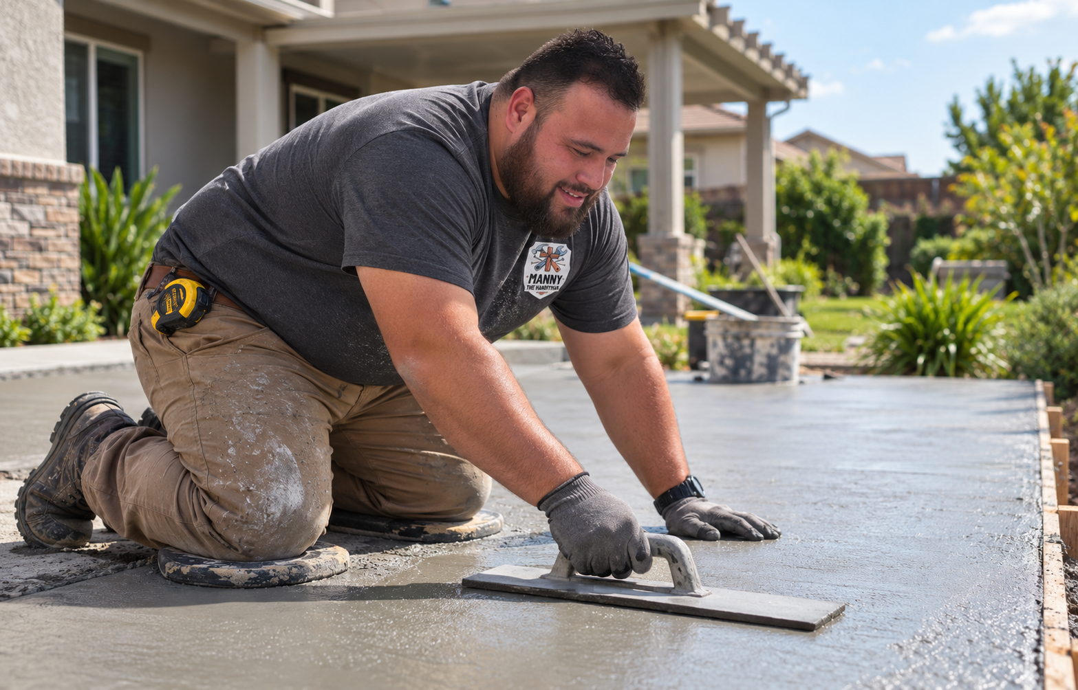Concrete & Masonry service by Manny's Handyman Service