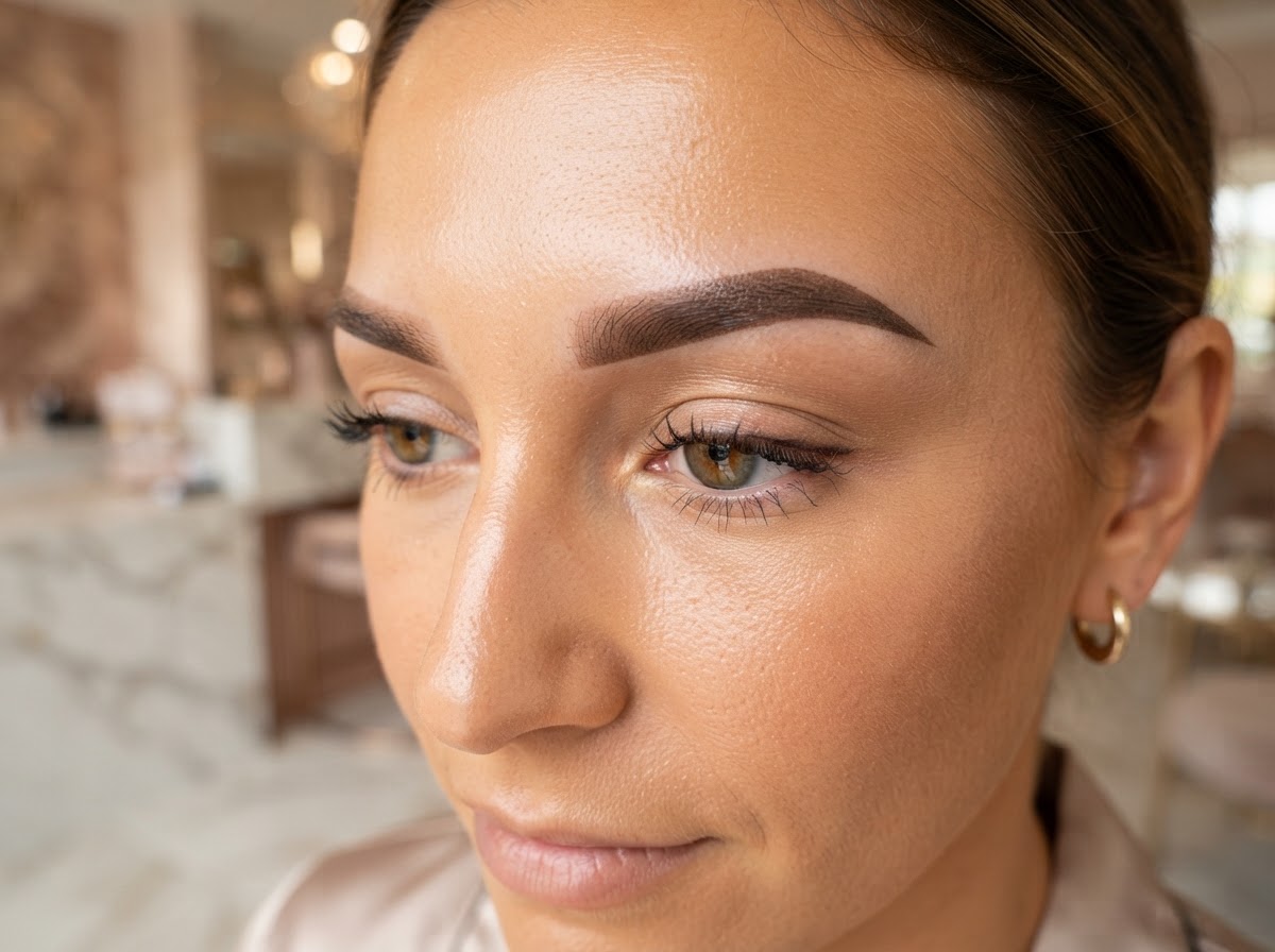 Ombré Brows (Phun Chân Mày) — kỹ thuật phun xăm thẩm mỹ tại NhiBrows Academy Fairfax Virginia