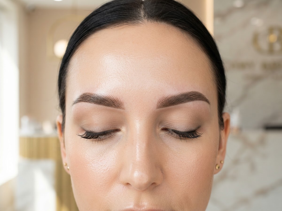 Combo Brows — kết hợp sợi tự nhiên và shading mềm mại tại NhiBrows Fairfax Virginia