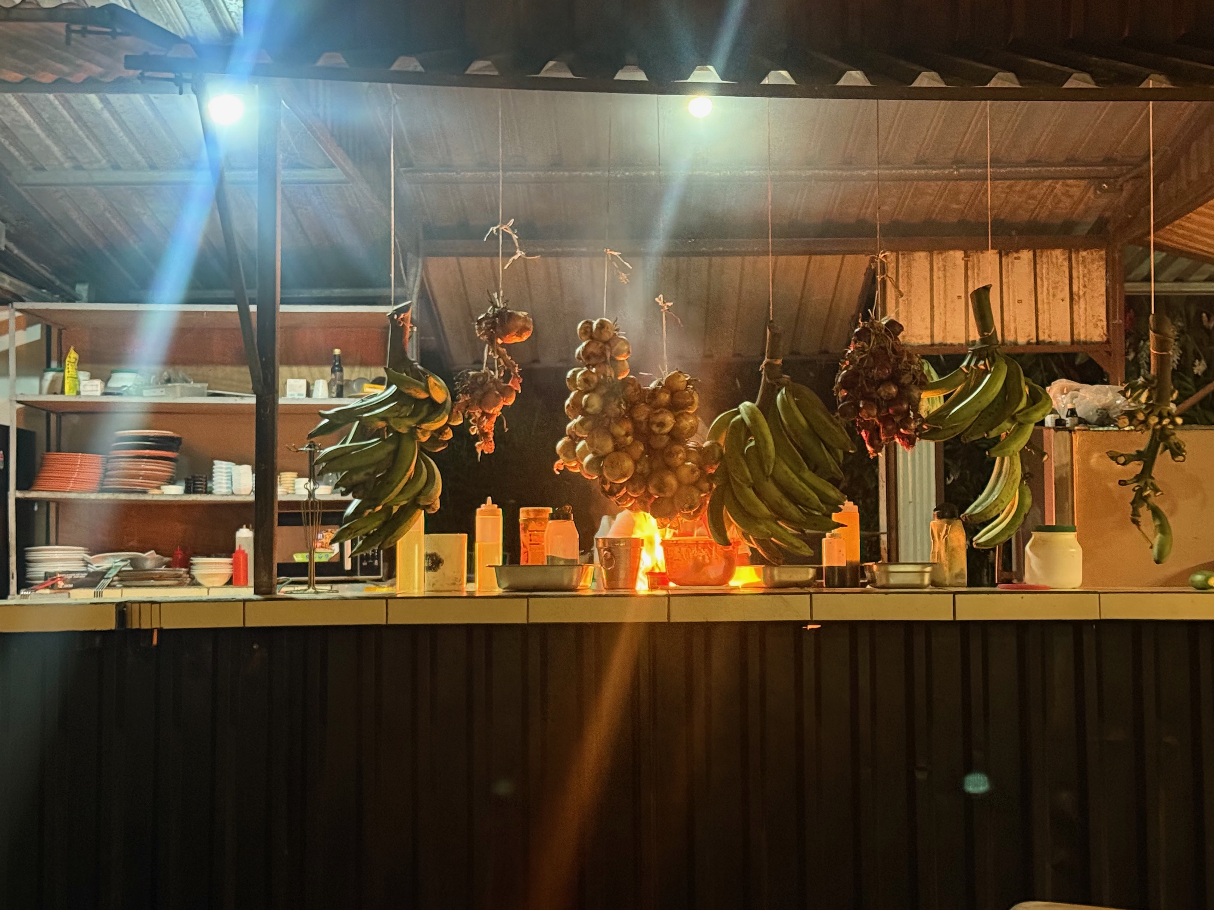 La Fortuna, its restaurants, hot springs, and the waterfall