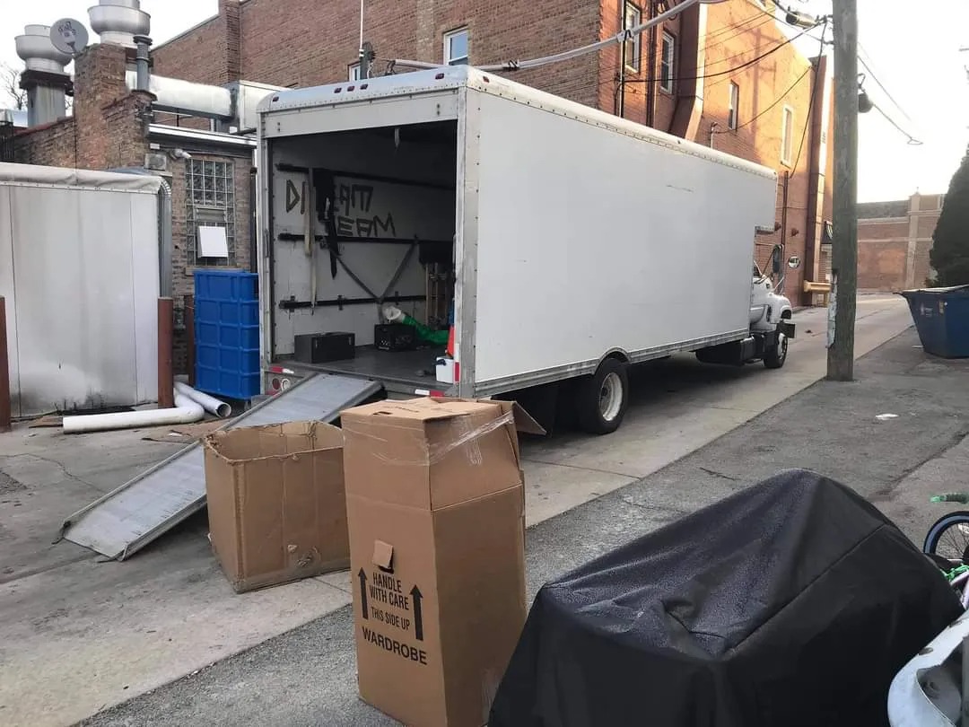 Alleyway Staging & Wardrobe Box Loading