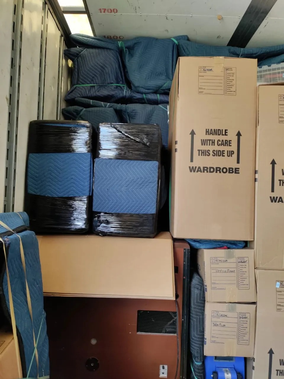 Wardrobe & Cushioned Nightstand Tiering