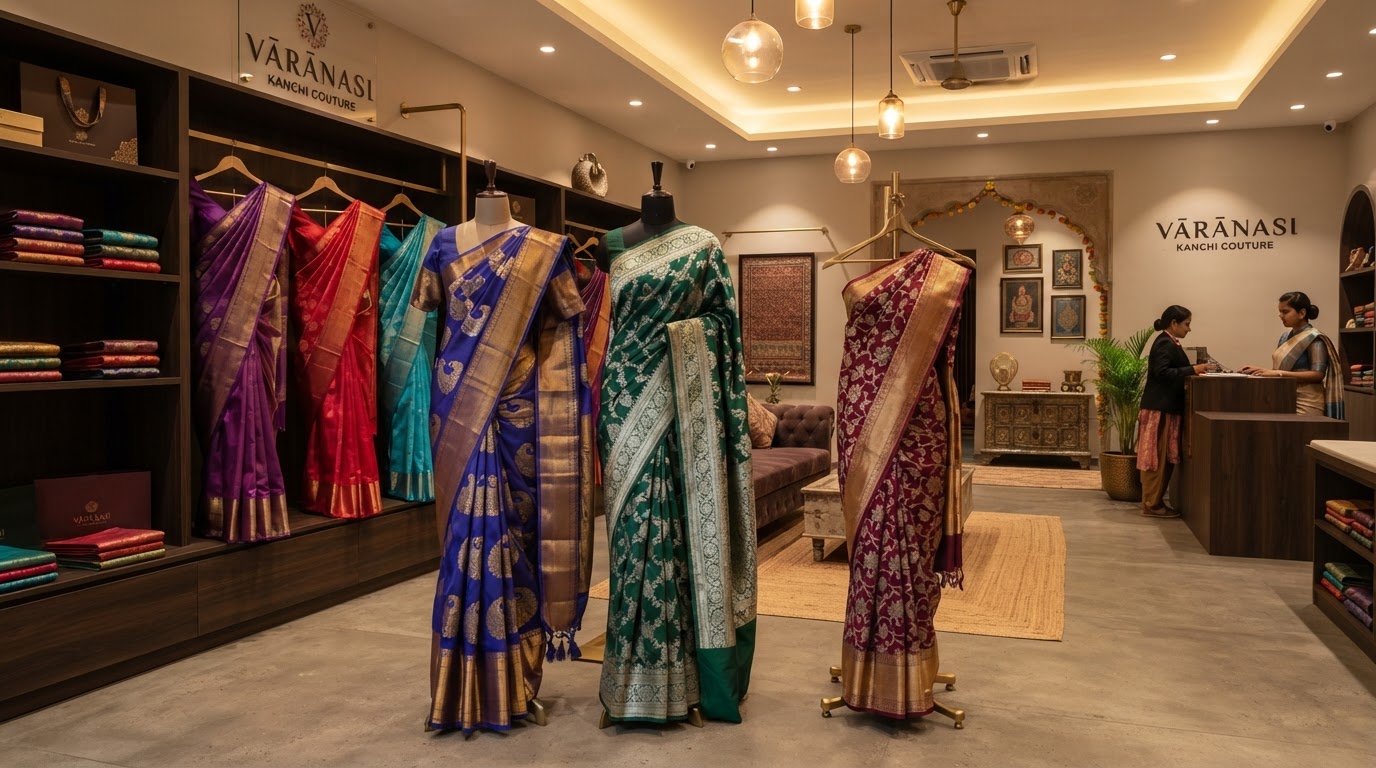 Pure Kanchipuram & Banarasi Silk