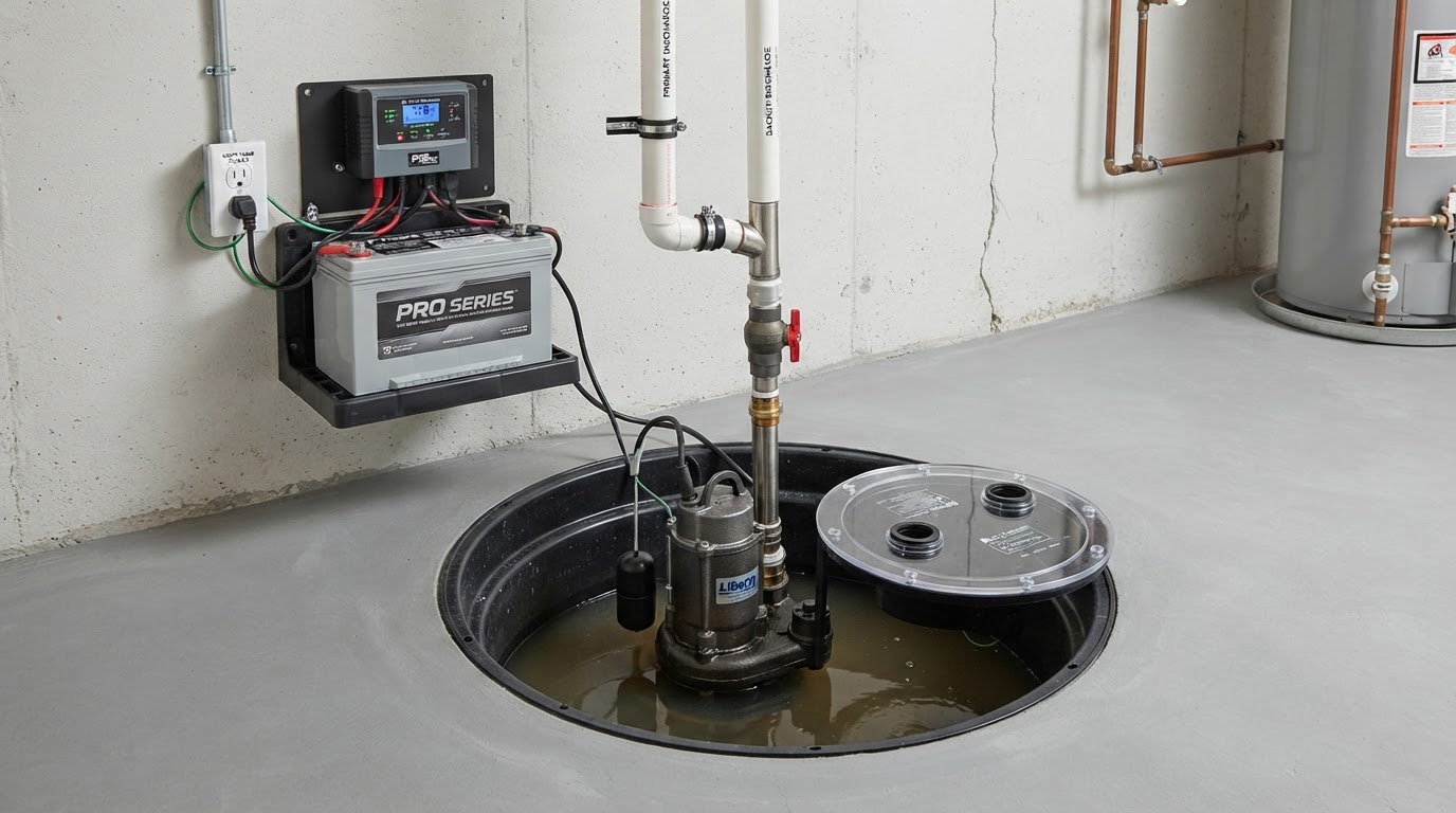 Sump Pump Repair & Installation performed by the Smyrna Foundation Solutions crew in Middle Tennessee