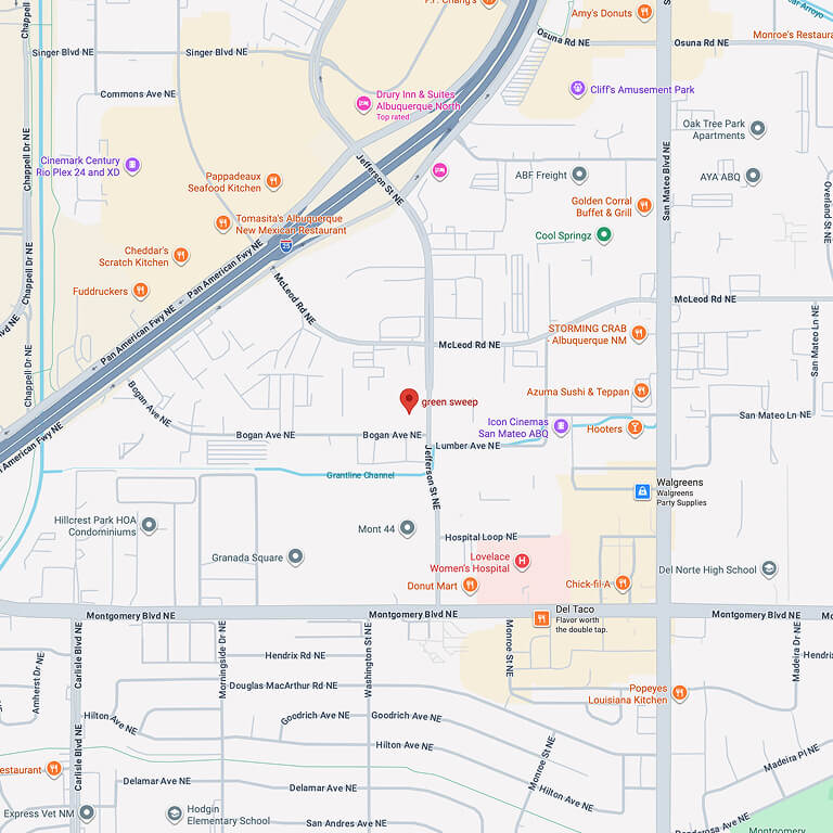 green sweep service area map
