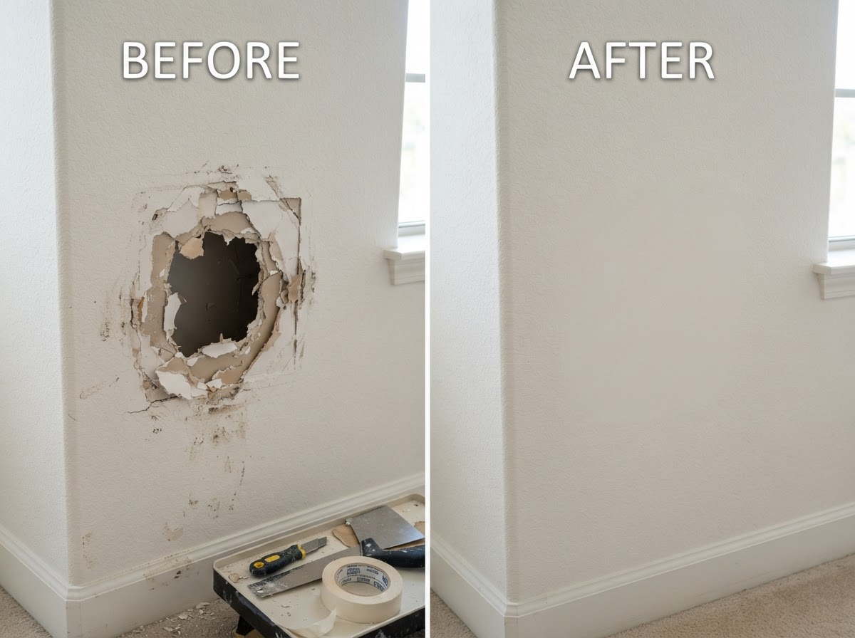 Drywall patch repair holes and cracks Ottawa