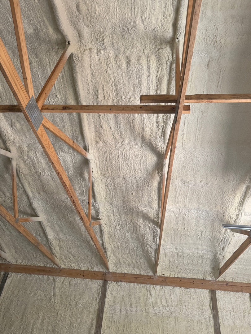 All-Star Spray Foam cathedral ceiling insulation application in Oklahoma