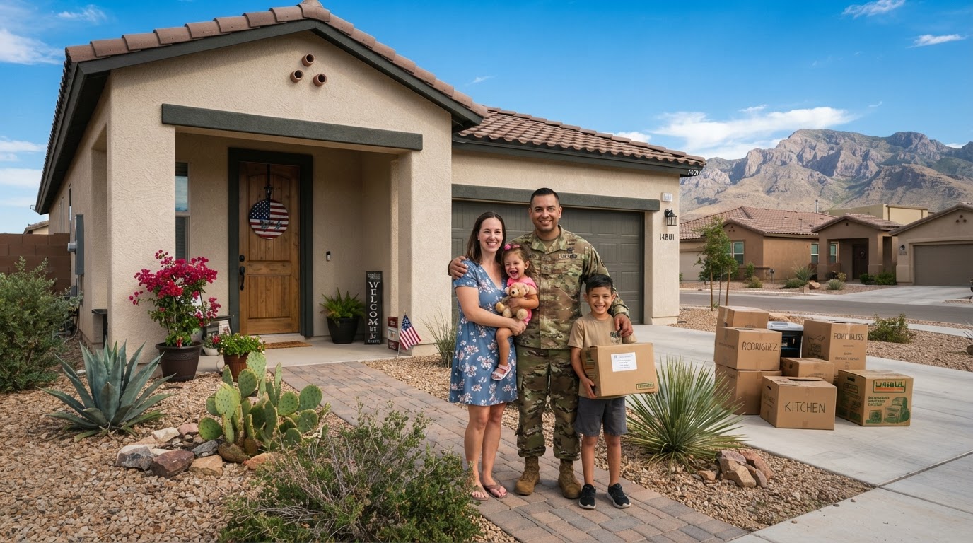 El Paso Texas rental property managed by King Realty Property Management with desert landscaping