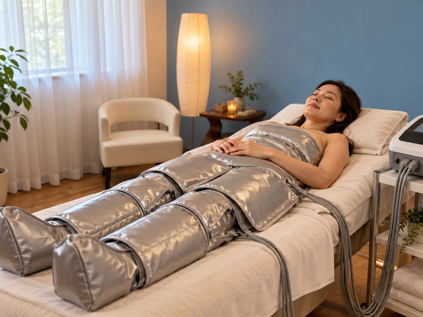 Pressotherapy lymphatic compression and wellness suit at Body Lyft System Carmel