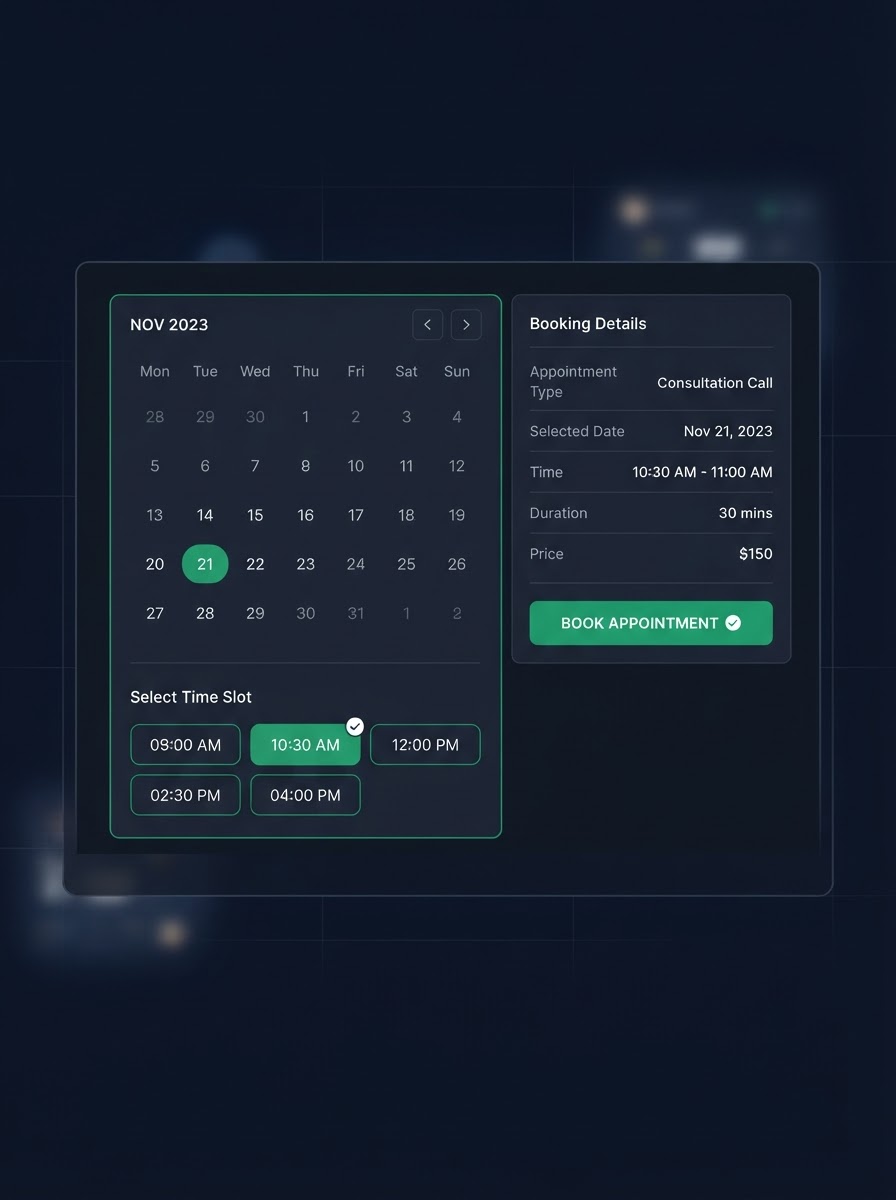 Booking Funnel preview