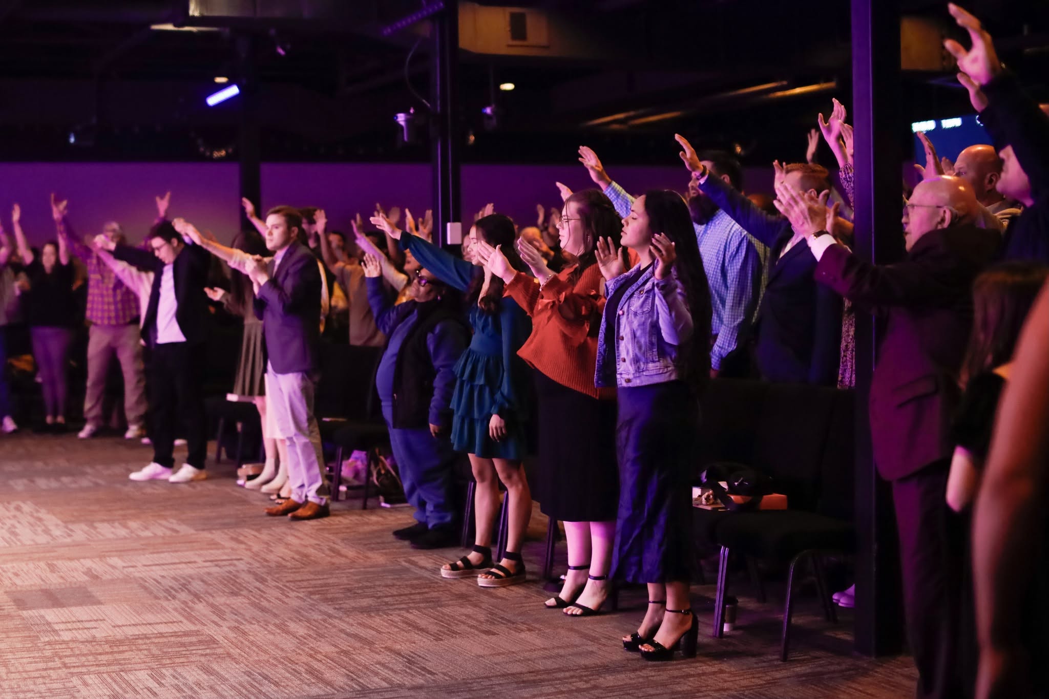 Multigenerational fellowship in worship