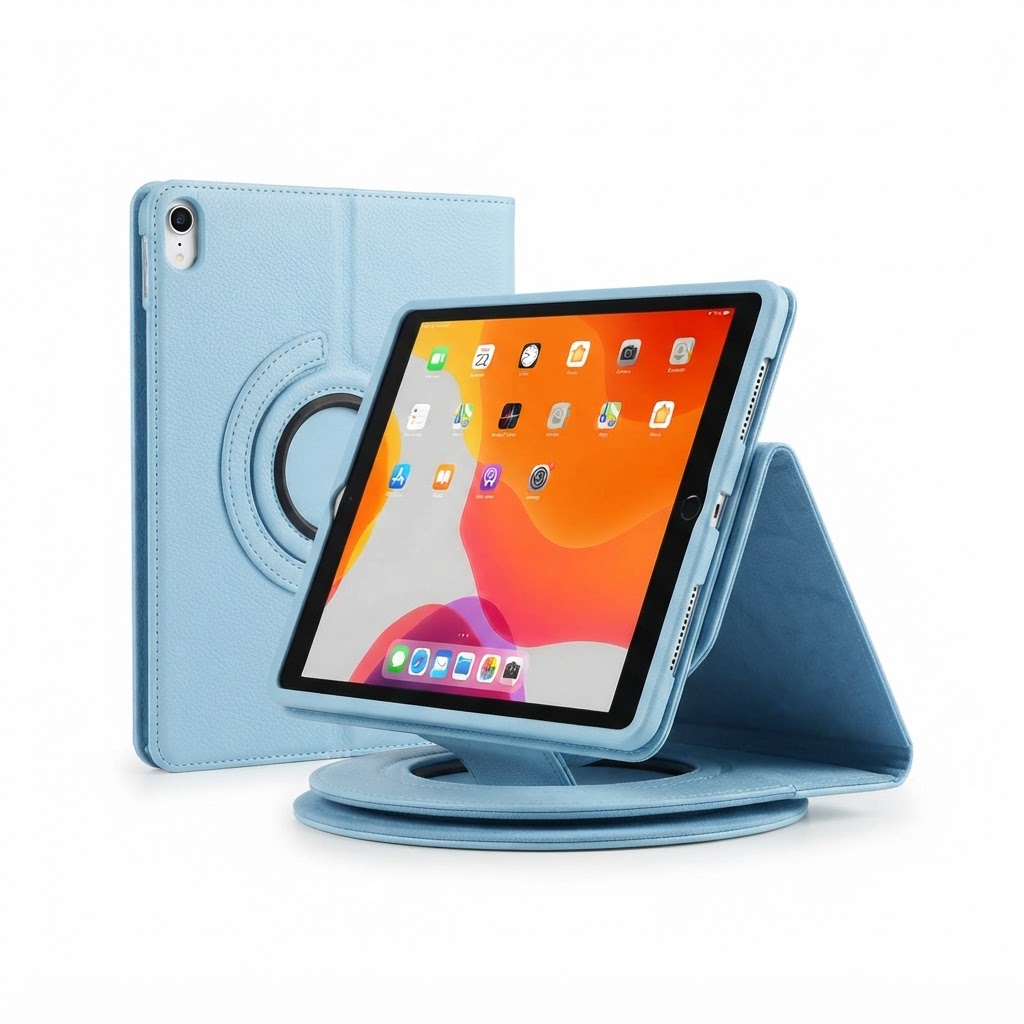 360 Degree Rotating Swivel Stand Leather Case