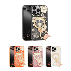 Luxury Diamond Shiny Case with Butterfly Ring Stand