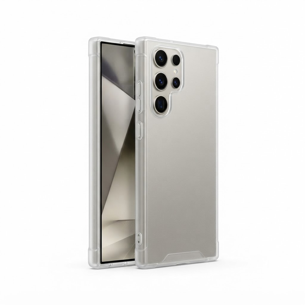 Slim Non-Slip Transparent Matte Shockproof Case