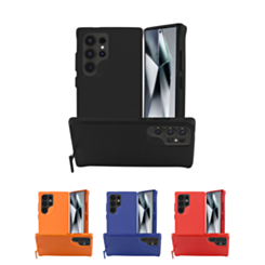 Wireless Charger Silicone Case with Metal Kickstand